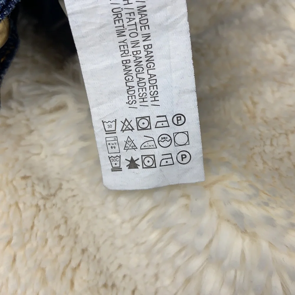 ZARA NWT embroidered jeans raw hem size 0 - Picture 11 of 14